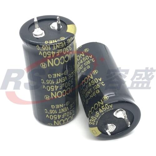 450v330uf 25x50mm Electrolytic capacitor New 2pcs/lot