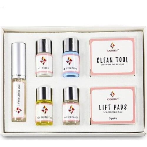 50 SETS Kirpik Lifting Seti Lash Lift Full Range Tools Perming Glue Professional Cilia Lift Perm Set Beauty Salon DHL for USA