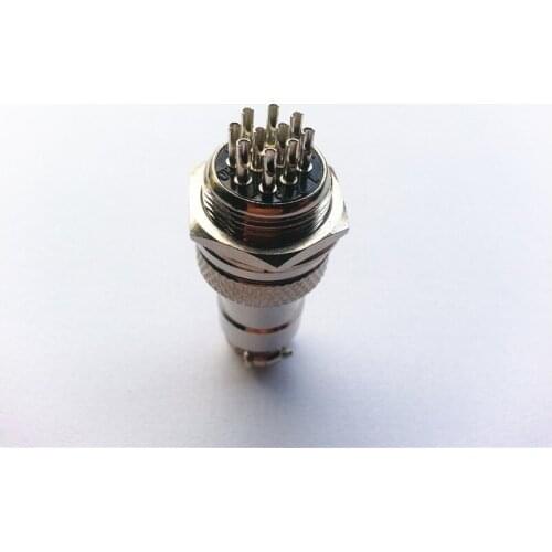 50set 10 Pin 16mm XLR Audio Cable Connector Chassis Panel Mount