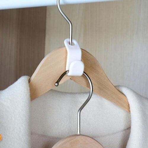 6pcs Clothes Hanger Hook Folding Storage Holder Clothes Wardrobe Hanging Hanger Connection Hook Space Saving Connector