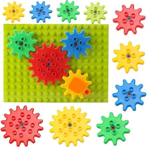 Big Building Blocks Pipeline Playground Spin Parts Slide Ladder Gear Swing Compatible bricks Baby Assemble Interactive Toys Gift