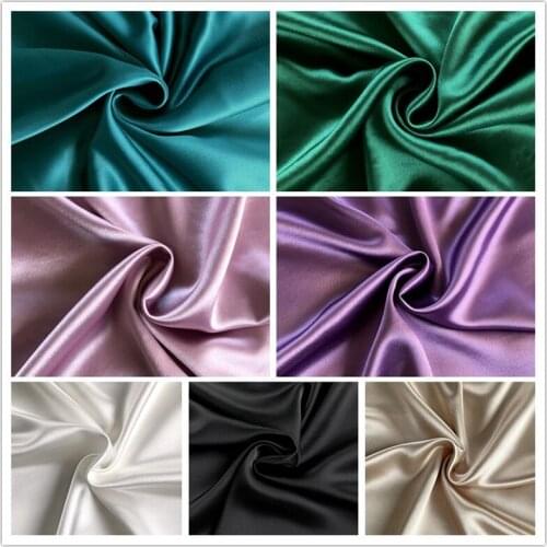 C1001/7 Acetate Satin/Solid Colors Green/Black/White/Pink Stain Fabric/Formal Dress Pajamas Career Suits Fabrics/Senior fabrics