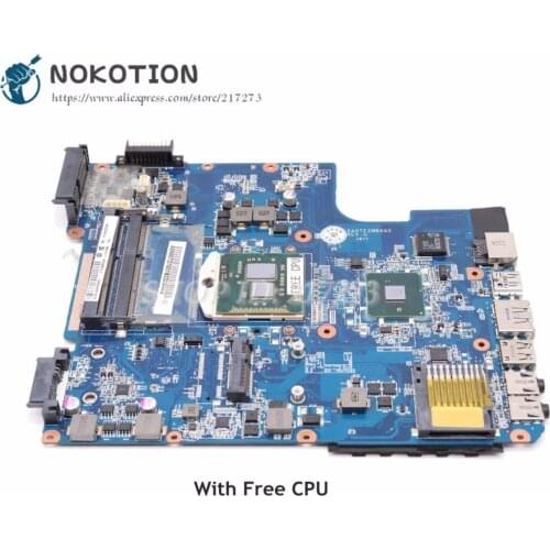 NOKOTION Laptop Motherboard For Toshiba Satellite L640 L645 MAIN BOARD A000073700 DA0TE2MB6G0 HM55 DDR3 Free cpu