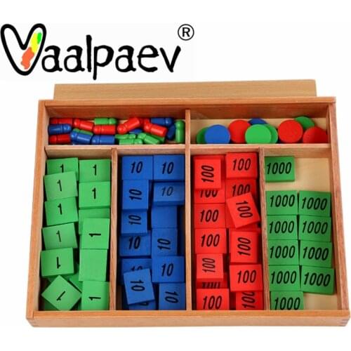 Montessori Stamp Math Number Wooden Early Educational Toys Learn Logic Color Board Game Preschool Family Desk For Kids Gift Boy