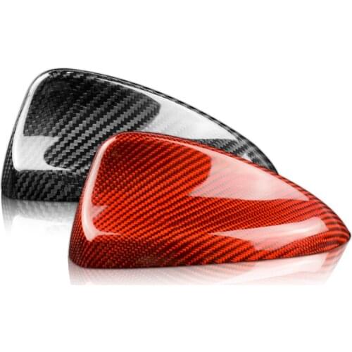 Real Carbon Fiber Shark Fin Antenna Cover Sticker for Alfa Romeo Giulia Stelvio Accessories Exterior Trim