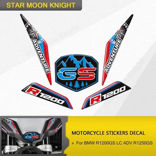 For BMW R1200GS LC ADV R1250GS Adventure Front Fender Beak Extension Cove windshield Screen Windscreen Motorcycle Stickers