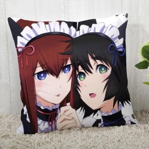 Steins Gate Pillow Cover Customize Pillow Case Modern Home Decorative Pillowcase For Living Room 45X45cm A19.12.13