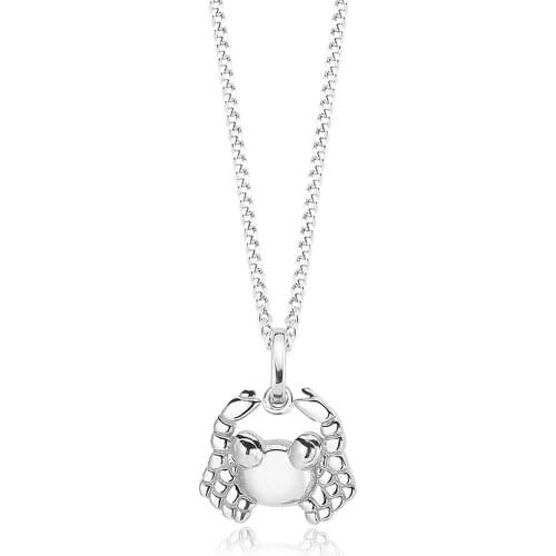 Valori Jewels Lovely Crab, Rhodium Plated, Sterling Silver Charm Necklace