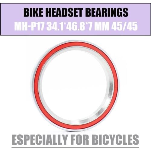 Bike Headset Bearings MH-P17 34.1*46.8*7 mm 45/45 2PCS ACB Road MTB Angular Contact Bicycle Bearing K468 ACB468