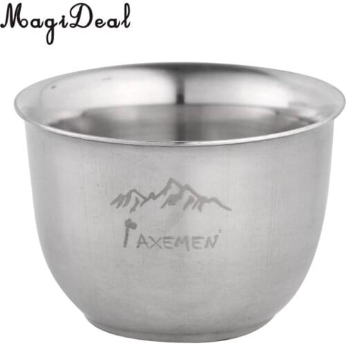 MagiDeal Quality Portable Double Wall Stainless Steel Coffee Mug Tea Backpacking Outdoor Camping Cup