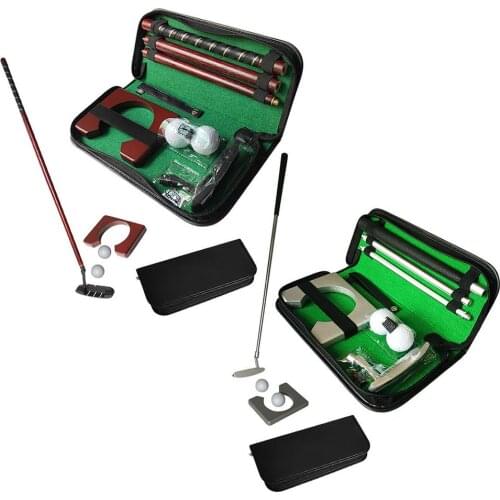 Portable Mini Golf Putter Set Quality Golf Equipment Practice Kit with Detachable Putter Ball Indoor / Outdoor Golf Trainer Kit