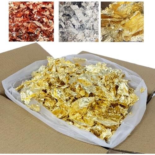 Manufacturing gold leaf, 1kg red copper Flake leaf ,fragment red copper leaf in good quality , free shipping