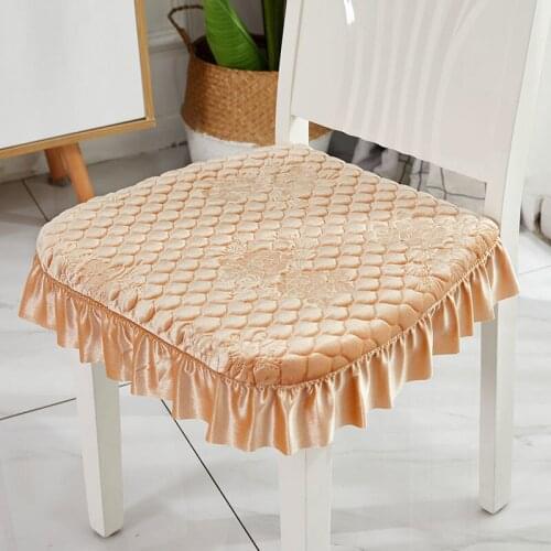 Simple Removable and Washable Dining Table Chair Pad Anti-skid Autumn and Winter Home Warm Thickened Dining Room Stool F8230