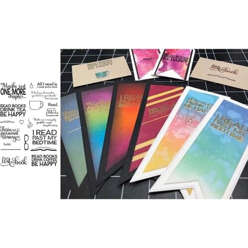 GET LOST IN A BOOK READ BOOKS BE HAPPY Words Transparent Clear Stamps For DIY Scrapbooking Paper Cards Crafts New 2020