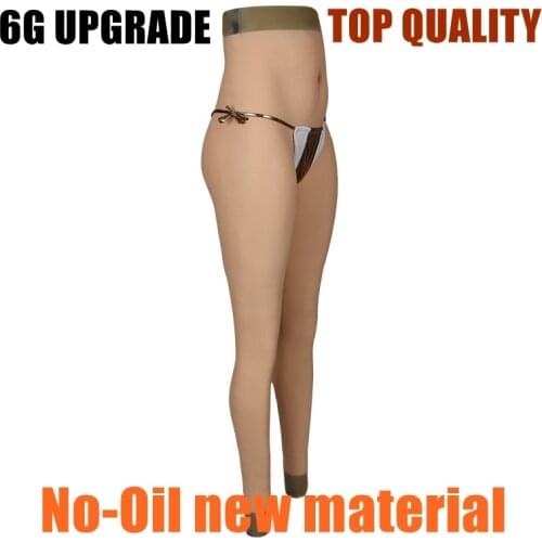6G Silicone Panty Realistic Full Silicone Fake Vagina Panty Ankle-length Crossdresser Transgender Cosplay Transvestite Dragqueen