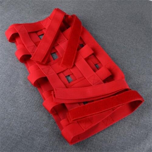 DWCX Red Polyester Car Cargo Net Roof Back Window Extra Storage Restraint Hammock Net Mesh Fit for Jeep Wrangler JL