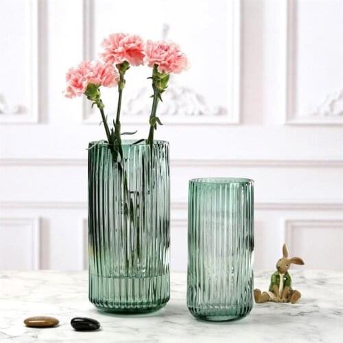 Nordic Glass Vase Home Decor Tabletop Living Room Flower Arrangement Simple Creative Dried Flower Hydrophyte скандинавский декор