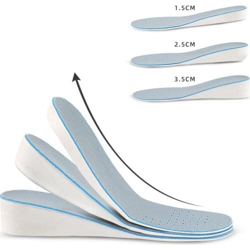 Height Increase Insoles for Men/women 1.5/2.5/3.5 Cm Up Invisiable Arch Support Orthopedic Insoles Shock Absorption Shoe Insole