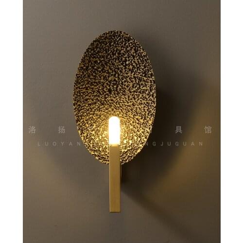 Postmodern light luxury designer background wall living room wall lamp art creative dining room bedroom bedside wall lamp