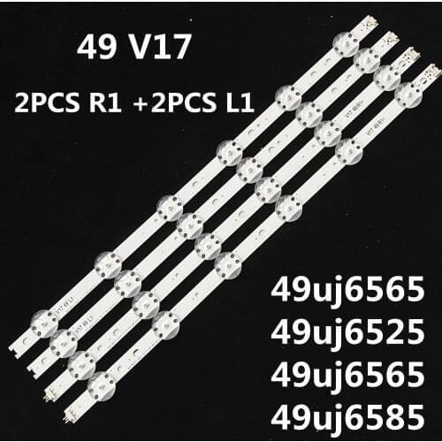 LED Backlight strip 12 lamp For LG 49" V17 ART3 TV JB3B1591A02499 49UV340C 49UJ6565 6916L-2862A 6916L-2863A LC490DGG
