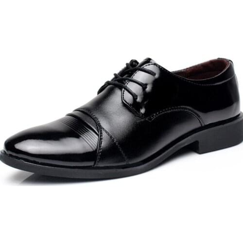 Luxury Business Oxford Leather Shoes Men Breathable Rubber Formal Dress Shoes Male Office Wedding Flats Footwear Mocassin Homme