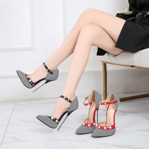 SDTRFT Sliver women Nightclubs shoes Crossdresser Pointed Toe wedding Pumps 16cm sexy Metal Thin high heel rivet Punk Stilettos
