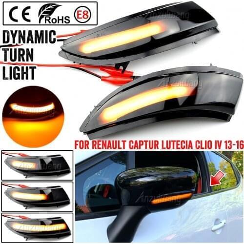 Water Blink Dynamic Flowing Side Mirror LED Turn Signal Light for Renault Clio IV MK4 BH RS Grandtour KH 2012 -2016