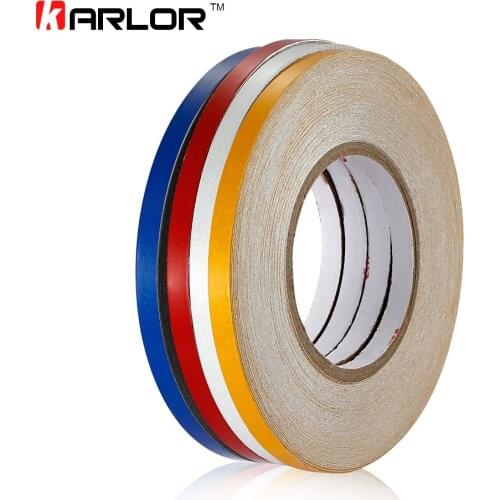 1cm*42m Car Styling Reflective Tape Warning Stickers Reflective lines Body Rim Automobile Motorcycle Emergency Safety Strip