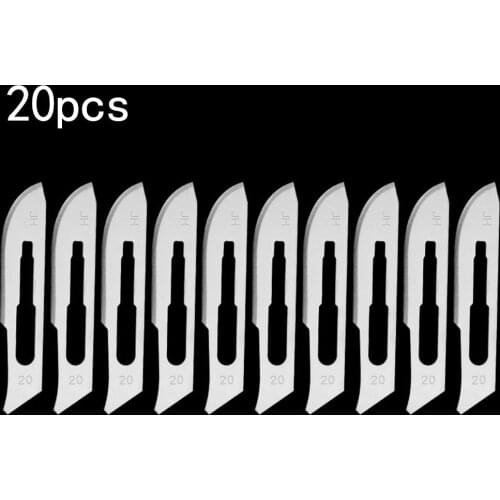20pcs Stainless Steel Engraving Wood Carving Tool Blades Scalpel Hand Tools Engraving Accessories Blade Parts