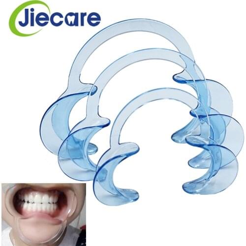 3 PCS/Set Dental Tool Dental Intraoral Mouth Expanders Dental Teeth Whitening Cheek lip Retractor Mouth Opener C-Shape 3 Sizes