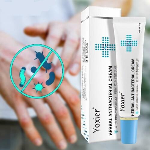 Anti-itch Relief Eczema Skin Rash Urticaria Desquamation Treatment Yoxier Herbal Antibacterial Cream Psoriasis Cream 20G