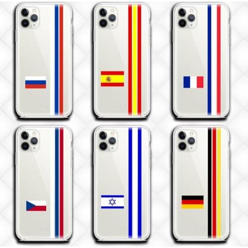 HOTCASHOP Flags of the world Phone Case clear for iphone 12 pro max mini 11 pro XS MAX 8 7 6 6S Plus X 5S SE 2020 XR cover
