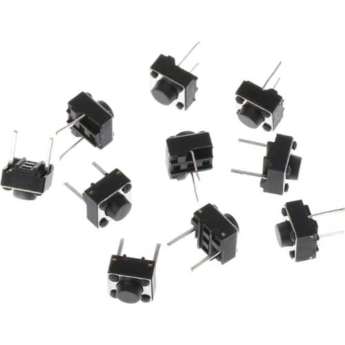D08D 100 Pcs 6x6x5mm 2 Pin Micro Momentary Push Button Tactile Switch