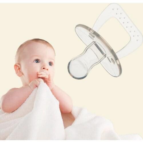 Baby PacifierSafe Silicone Teeth Soother Pacifier comfort thumb Teat Bottles Nipple Bottles Fit for 0-3Year Safe Feeding