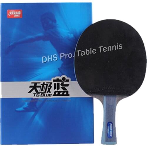 DHS TB series table tennis racket Table tennis racquet ping pong TG BLUE + Tin Arc Sponge pimples in rubbers TB2/TB6