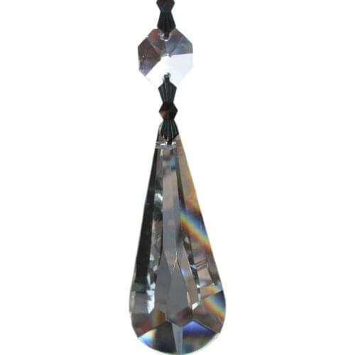 Garland 10 Transparent Chandelier gorgeous 33% Full Crystal Healing Pendulum Lamp Prisms Hanging Pendants Rainbows 63mm M02041