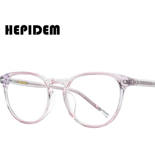 HEPIDEM Acetate Optical Eyeglasses Frame Men Retro Vintage Round Glasses Nerd Women Prescription Spectacles Myopia Eyewear 9139