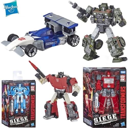 TAKARA TOMY Transformers Toy D War Cybertron Trilogy Siege Ironhide Collections Hound Action Figures Rollbar Children Gifts