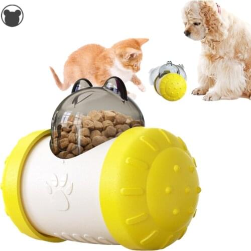 Interactive Pet Toy Food Dispenser Playing Training Treat IQ Balls for Dogs Cats Shaking Leakage Slow Food Feeder Pet Supplies
