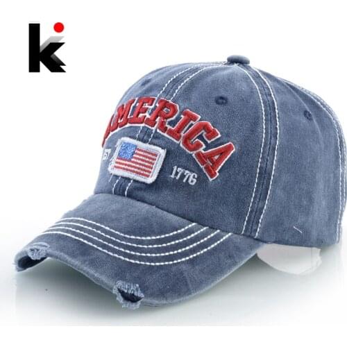 New Fashion Baseball Caps Embroidery Letter AMERICA Baseball Hat Men Women Streetwear Hip Hop Bone Casquette Unisex Golf Dad Hat