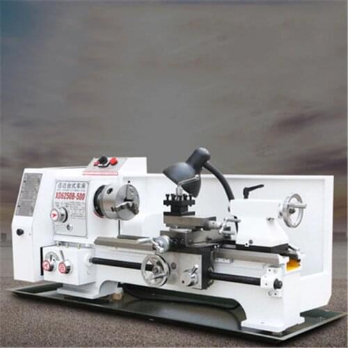 Small Lathe Multifunction Machine Tool Household 220v Industrial Grade Small Lathe Desktop Large Hole Desktop Ordinary Lathe