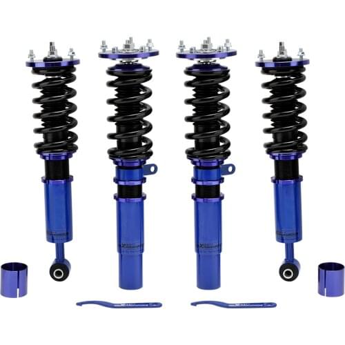 Coilovers Shock Absorbers for BMW 5 Series E39 Sedan 525i 530i 528i 540i 1996-2003 Suspension Adjustable Height Blue