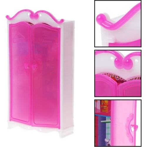 Princess Furniture Wardrobe 30cm Dolls Toys Doll House Closet Toy Accessories C5AF