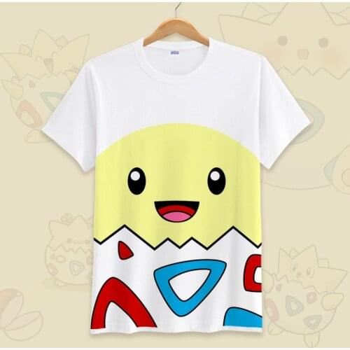 Fashion Togepi T Shirt Anime Men T-Shirts Boy Girl T Shirt Cotton Short Sleeve Plus Size Tees Top