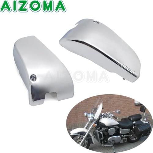 Motorcycle Accessories Chrome Battery Side Fairing Cover Protective Guard For Kawasaki Vulcan VN1500 VN 1500 Classic Nomad