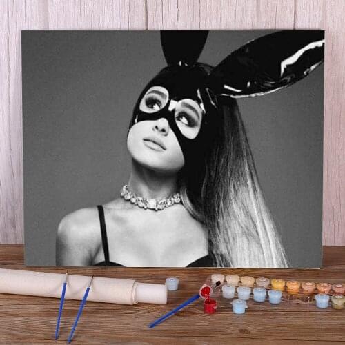 Ariana Grande Painting By Numbers Package Acrylic Paints 50*70 Boards By Numbers Home Decor Crafts For Wholesale