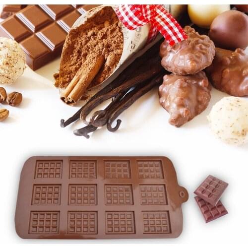 New Silicone Chocolate Mold Non-Stick Cake Mould Jelly Candy 3D DIY Molds Kitchen Accessories Reusable Baking Tools