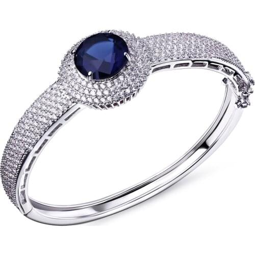 New Look Women Cute bangles Made with Cubic Zirconia Lead Free Fashion Bangles Bridal Jewelry