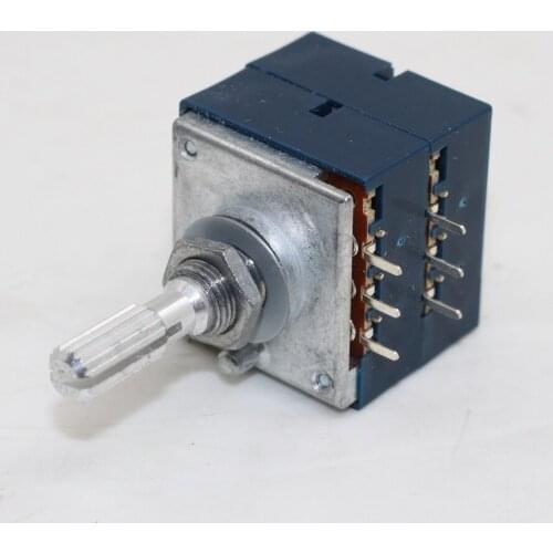 0riginal ALPS27 Type Potentiometer Double Potentiometer 10K 20K 50K 100K 250K 500K Round Handle And Flower Handle Optional