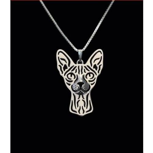 Drop shipping-Sphynx cat Necklace